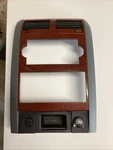 04-09 Durango Aspen Dash Am Fm Radio Stereo Climate Bezel Trim Panel Wood. Fixed Price $114.99.
