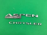07 08 09 Chrysler Aspen Limited Emblems Badge Chrome Trunk Lid Mounted Nice Oem. Fixed Price $9.99.