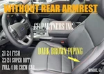 Ford F150 New Takeoff Black Leather Cover Dark Brown Pipe 2021-2026. Fixed Price $323.99.