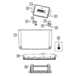 For Jeep Wagoneer 2022-2023 Mopar 68472791AK Display Center Stack. Fixed Price $614.60.