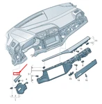 New Audi Q3 F3 Instrument Panel Upper Trim 83B853241VY1 83B-853-241-VY1. Fixed Price $46.40.