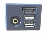 Axxess AX-GMUSBAUX-6 Universal Dash Mount 2 Hdmi 3.5MM Extension 6FT. Fixed Price $39.95.