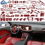 For 2015+ Dodge Challenger Red Carbon Dash Interior Panel Full Cover Overlay. Fixed Price $26.99.