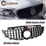 Gloss Black Gt Grille W/ Camera Hole For Mercedes Benz W213 E-class 2016-2020. Fixed Price $85.99.