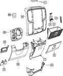 Genuine Mopar Instrument Panel Drawer 1VY88DX9AH. Fixed Price $326.86.