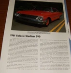 1961 Ford Galaxie Starliner 390 Specs Info Photo. Fixed Price $5.39.