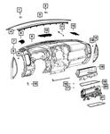 Genuine Mopar Instrument Panel Speaker Grille 6NK22TX7AC. Fixed Price $63.27.