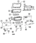Genuine Mopar Instrument Panel Closeout 6QY39RN8AA. Fixed Price $18.92.