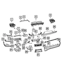 Genuine Mopar Instrument Panel Applique 7MA271X7AA. Fixed Price $70.02.