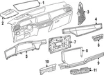 Genuine Volkswagen Lower Trim 3CN-858-418-M-KII. Fixed Price $158.22.