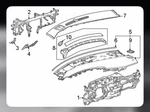Genuine Gm Dark Atmosphere Instrument Panel Extension 84997715 Escalade V. Fixed Price $390.00.