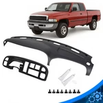 Fit For 98-02 Dodge Ram Pickup Gray Bezel &dashboard Cover Overlay W/clips. Fixed Price $124.49.