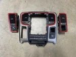 2013-2018 1500 Dodge Ram Rebel Edition Center Radio Trim Bezel And Red Vents Oem. Fixed Price $399.99.