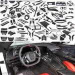 Real Dry Carbon Fiber Full Interior Set Cover Trim Kit For Corvette C8 2020-26. Fixed Price $243.99.