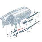 New Audi Q7 Upper Left Instrument Panel Molding Lhd 4M1853191JNP5. Fixed Price $116.18.