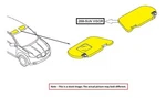 Left Gry Sun Visor Oem 09-13 Infiniti G37 964011NC0A. Fixed Price $75.00.