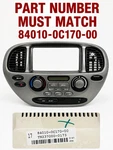 2001-2004 Toyota Sequoia Climate Control Hvac Radio Bezel Oem Broken Tabs. Fixed Price $69.99.