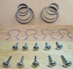 (16PCS) Old Door Panel Parts! For Scout 2 Ii 800 International Harvester Etc. Fixed Price $38.00.