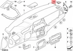 Genuine Bmw Defroster Grille 51456982428. Fixed Price $64.35.