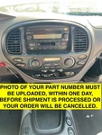 04-06 Toyota Sequoia Radio Climate Control Dash Trim Bezel 84010-0C541. Fixed Price $157.64.