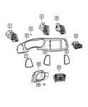 Genuine Mopar Air Conditioning & Heater Outlet 7QP551X9AA. Fixed Price $135.98.