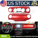2X Dash Trim Kit For 18-24 Jeep Wrangler Gladiator Rubicon 6AB21SRRAA 6AB28SRRAD. Fixed Price $176.56.