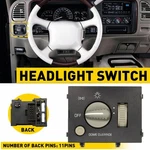 Dash Mounted Headlight Headlamp Park Switch For Chevy Gmc Truck 15013005. Fixed Price $23.74.