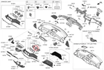 Stinger Ck Ctr Air Ventilator Assy 2018-2020 Genuine New Kia. Fixed Price $100.76.