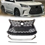Front Bumper Grille Nickle Pearl Chrome Trim For Lexus LX570 2016-2021. Fixed Price $295.99.