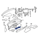 For Dodge Hornet 2023-2025 7MY56LXFAA Center Dashboard Air Vent. Fixed Price $291.52.