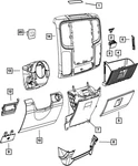 Genuine Mopar Instrument Panel Drawer 1VY88DX9AH. Fixed Price $318.55.