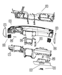 Genuine Mopar Instrument Panel End Cap Left 5HS95XDVAN. Fixed Price $16.53.