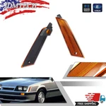Amber Lens Front Side Marker Signal Lights Reflectors 1979-1986 Ford Mustang. Fixed Price $34.99.