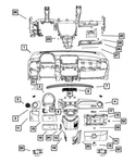 Genuine Mopar Instrument Panel Bezel 5VF77KW3AC. Fixed Price $48.65.