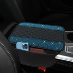 Center Console Armrest Cover For Universal Vehicle Sky Blue With Side Pockets. Fixed Price $37.36.