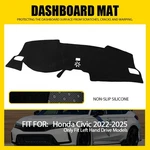 For 23 Civic Sedan 2022-2024 Dashboard Pad Cover Black Inner. Fixed Price $17.09.