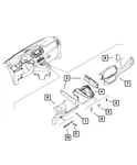 Genuine Mopar Floor Console Panel Right 6DB96JXWAA. Fixed Price $35.78.