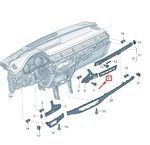 Audi Q7 Upper Right Panel Trim Shield Lhd 4M1853240A1LQ Original. Fixed Price $91.76.