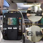 Car Backseat Organizer With Touch Screen Tablet Holder Auto Storage Pocket Cover. Fixed Price $11.99.