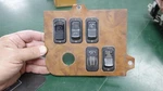 Peterbilt Dash Panel S64-6025-255L00 With Five Switches. Fixed Price $175.00.