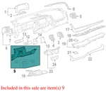 550450E060C1 2017 Toyota Highlander Instrument Panel Trim. Fixed Price $74.91.