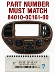 2001-2007 Toyota Sequoia Heater Climate Control Bezel Oem 84010-0C161-00. Fixed Price $149.99.