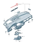 New Audi Q8 4MN Centre Dashboard Defroster Grille 4M88196326HP Genuine. Fixed Price $59.80.