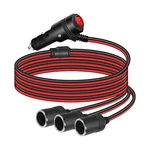 12V To 3 Cigarette Lighter Splitter Power Adapter, Way .... Fixed Price $22.84.
