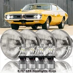 4PCS For 1967-74 Dodge Charger 4X 5.75" Led Headlights High-low Lamp. Fixed Price $99.42.