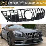 Gt Front Upper Grille For Benz R231 SL400 SL500 SL550 2013-2016 Chrome+black. Fixed Price $150.09.