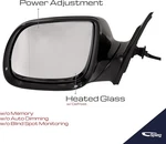 Left Driver Side Mirror Assembly For 2009-2014 Audi Q5 Power Heated Fold Black. Fixed Price $179.95.