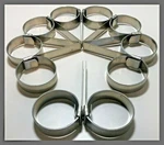 J227 Band It Jr Hose Clamps Pre Formed Ss 3/4" X 2" .030" Lot Of 10. Fixed Price $29.99.
