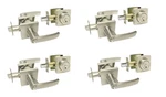 Satin Nickel Entry Door Locks Knobs Lever Handle All Keyed Alike Brushed. Fixed Price $65.50.