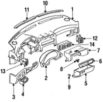 Genuine Mitsubishi Defroster Grille MB766491. Fixed Price $58.37.
